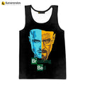 2023 Breaking Bad 3D Digital Printing Tank Top for Men Hot Custom All Over Print Graphics Sleeveless Tops Printed 3D T Shirts