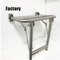 Modern Design Stainless Steel Fold down Shower Seat for Hotels and Commercial Bathrooms