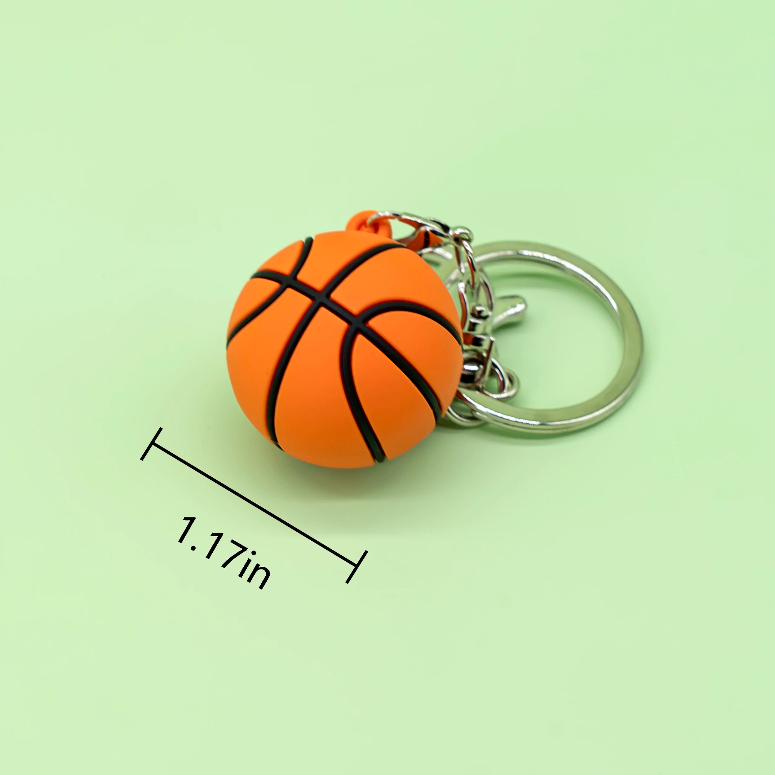 Wholesale 3D Promotional Keychain Featuring Baseball Volleyball and Soccer Stylish Metal Keyring for Collectors Sports Lovers