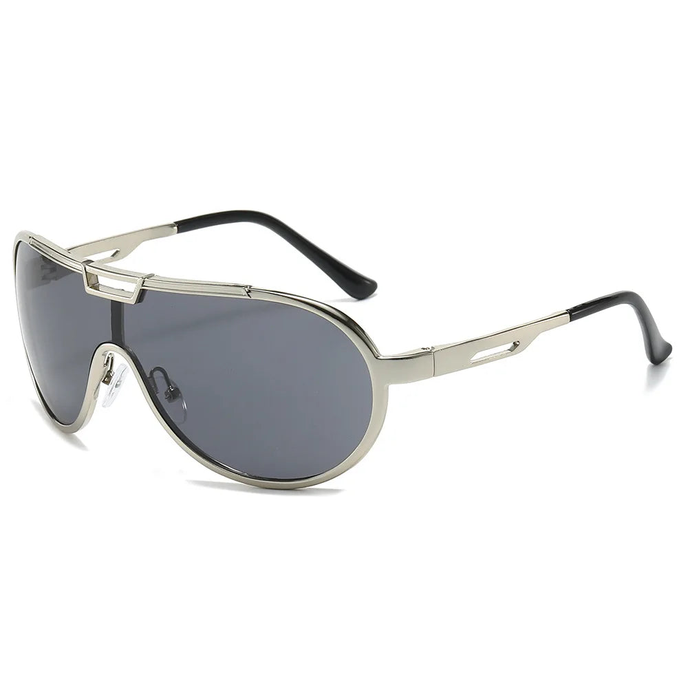 High End Sunglasses Men Sunglasses for Men for Driving Men 2024 One Piece Shades for Women Oversized Metal Frame Sunglasses