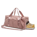 Polyester with Zipper Closure Fashion Style Wholesale Women's Pink Dry Duffle Gym Tote Overnight Weekender Travel Bag