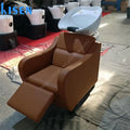 Kisen Cheap Luxury Wholesale Beauty Salon Furniture Hair Washing Shampoo Bed Barber Adult Chair Basin Bowl with Manual Pedal