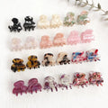 3cm Mini Woman Toddler Girls Acetate Tortoiseshell Small Cute Jaw Cellulose Plastic Mini Hair Clamps Claws Clip for Thin Hair