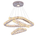 Custom 3 Triangle Crystal Chandeliers Bedroom Dining Room Living Room Illumination Pendant Lamp