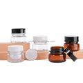 Cosmetic Wide Mouth Container 30 g 30ml 60g 60ml 2 Oz Makeup Thick Wall Skin Care Cleansing Gel Double Layer clear Jar for Cream