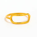 Fenny  Waterproof 18K Gold Plated Dainty Hip-hop Smile Face Line Ring Simple Jewelry Stainless Steel Wholesale Jewelry