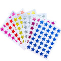 Pack of 175 Shining Mini Star Scrapbooking Decorative Paper Stickers for Kindergarten Children's Gift Nail Decoration Reward