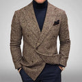 GREY Brown S-3XL New Men Casual Jacket Eur US Version Trendy Gentleman Jacket Adult Blazers