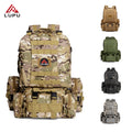Wholesale Black Tactical Backpack 900D Oxford Waterproof Hiking Survival Bag Pack Polyester Lining Zipper Closure