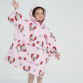 China Factory Oversized Wearable Blanket Hoodie for Kids Toddlers Sherpa Blanket Sweatshirt With Pocket Cute Hoodies 2-6 Year