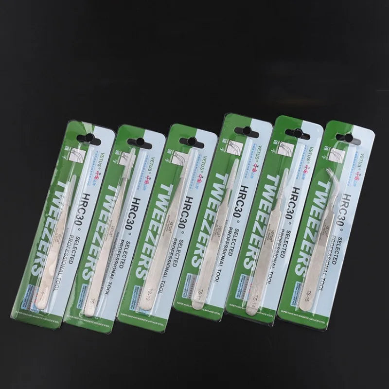 Wholesale Eyelash Tweezer Lash Tech Tweezers for Eyelash Extension Stainless Steel