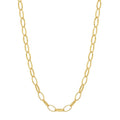 LOZRUNVE Boho Jewelry 925 Sterling Silver Hip Hop Small Edith Link Chain Necklace Choker Women