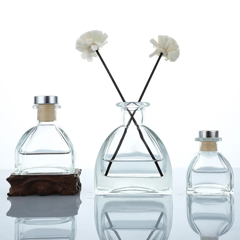 50ml 100ml 150ml 250ml Empty Reed Diffuser Glass Bottles Aroma Oil Glass Fragrance Bottles with Reed Sticks for Sale