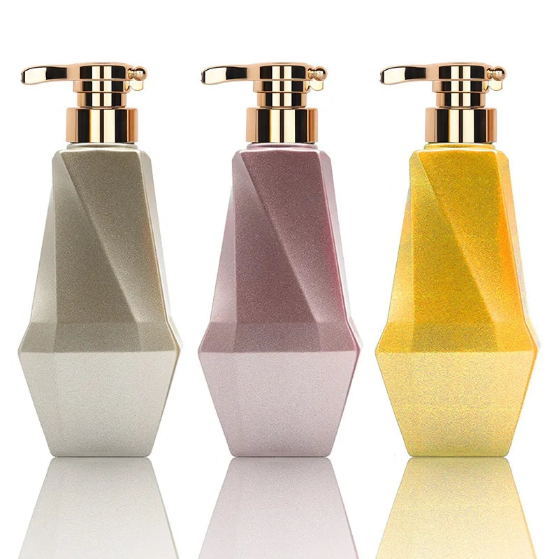 High-End 400ml PET Sub-Packaging Plastic Empty Bottle with Pump Sprayer for Liquid Shampoo Wash Shower Gel Lotion Face Cream