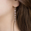 Customise Stainless Steel Long Chain Lariat Tassel Wire Earrings for Women