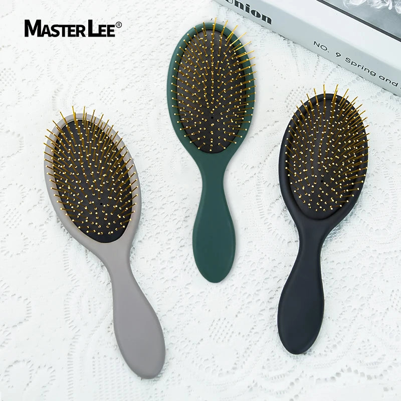 Customizable Stainless Steel Bristle Anti Frizz Hair Styling Brush Smoothing Brush Comb for Curly Thick Hair Hair Brush