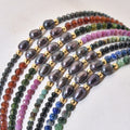 2mm Faceted Natural Stone Bead Friendship Natural Freshwater Pearl Tiny Bracelet for Women Girl Adjustable Fashion Jewelry