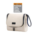 2024 Custom Travel PU Water-resistant Folding Travel Toiletry Hanging Small Leather Makeup Bag