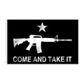 Fast Delivery Lightweight Portable 3x5ft Polyester Screen Print Flag with Customizable Colors 2nd Amendment 'Come and Take It'