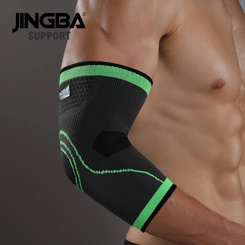 JINGBA Anti Slip 360 Compression Sleeves Factory Price Workout Elbow Brace for Arthritis Weight Lifting Basketball Protection