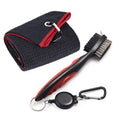 OEM ODM Factory Direct Wholesale Custom Logo Waffle Fabric Sports Towel PVC Brush Cleaning Set Golf Accessories