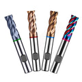 Color-Ring Hrc 50/55/65/70 Square Solid End Mill CNC Router Bit Weldon Shank 4 Flutes Freze