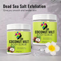 Coconut Milk Exfoliating Scrub for Softening and Smoothing the Skin Cleansing with Sea Salt