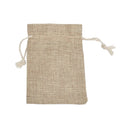 Custom Logo Recyclable Folding Jute Drawstring Pouch with Rope Handle  Party Favor Festivals Dustproof Small Jewelry Gift Bag