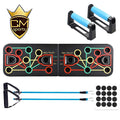 CHENGMO SPORTS Factory Price Multi Functional Pushup Board Abdominal Arm Training Foldable Push up Board with Resistant Band