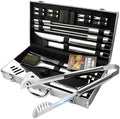 OEM Hot Selling Stainless Steel BBQ Tool Set 18PC Outdoor Barbecue Grill Accessories Camping Portable Grill BBQ Tool