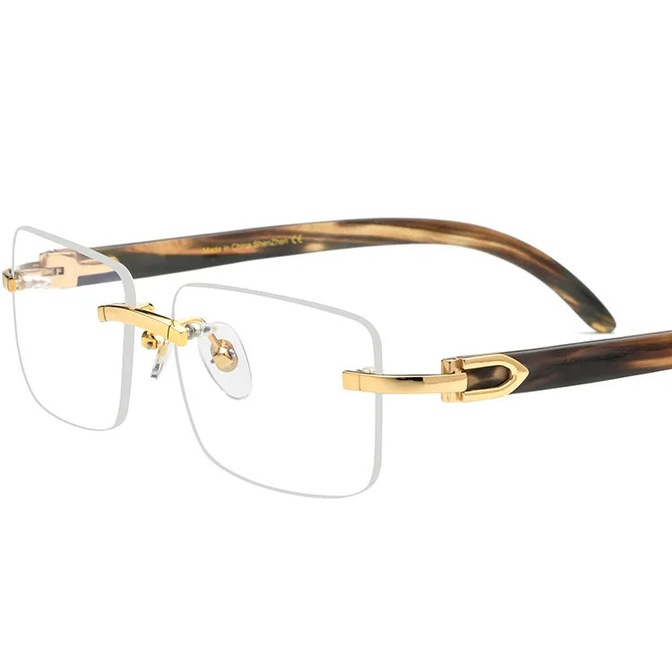 Natural Buffalo Horn Glasses Frame Men Handmade Designer Business Optical Eyewear Myopia Reading Women Prescription Eyeglasses