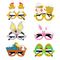 Funny Happy Easter Felt Party Sunglasses Eggs Bunny Ear Shaped Glasses Photo Booth Props Wholesale