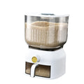 OWNSWING Round Type Rice Container Rice Storage Container With Measuring Cup Clear Rice Container With Lid