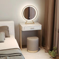 Light Makeup Dresser Antique Wooden Dressing Table for Bedroom Vanity Table Set With Light Mirror
