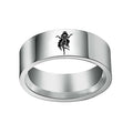 Wholesale Rings Men Women Couple Lover Gift Stainless Steel Fashion Horoscope 12 Zodiac Star Signs Promise Ring Wedding Jewelry