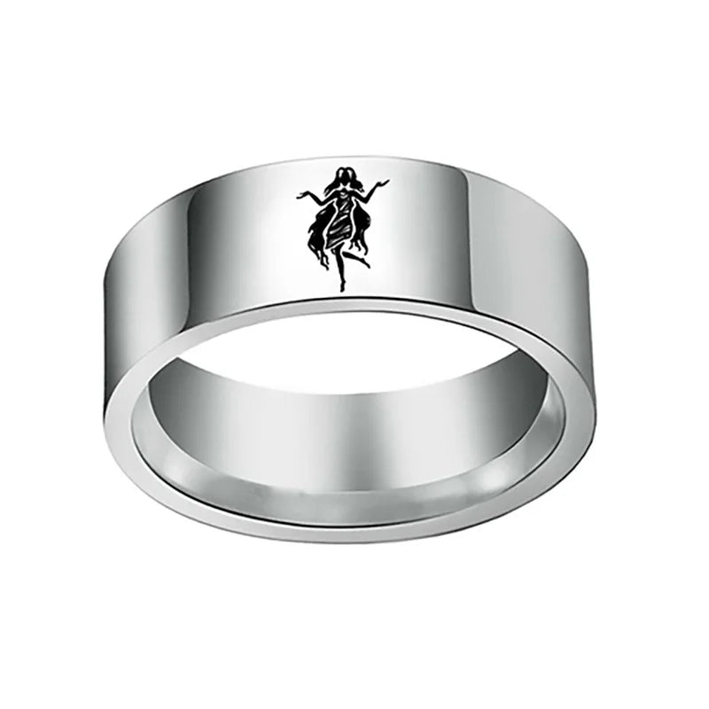Wholesale Rings Men Women Couple Lover Gift Stainless Steel Fashion Horoscope 12 Zodiac Star Signs Promise Ring Wedding Jewelry