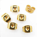 Fashion 316L Stainless Steel Jewelry Findings Earring Backer18k Gold Plating DIY Jewelry Accessories