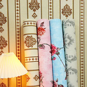 European Flower wallpaper Livingroom Modern Wallpaper Foam Background Wallpaper Roll