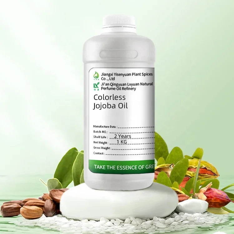 1KG Colorless Pure Jojoba Oil Jojoba Oil Cuticle Nail for Body Massage and Nail Care