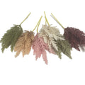 Flocking Artificial Flowers Astilbe Faux Pampas Grass for Wedding Bouquet DIY