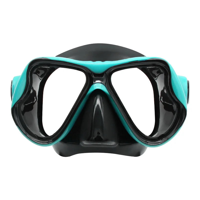 Safety Low Volume Soft Silicone White Freedive Mask with Snorkel Set Spearfishing Snorkeling