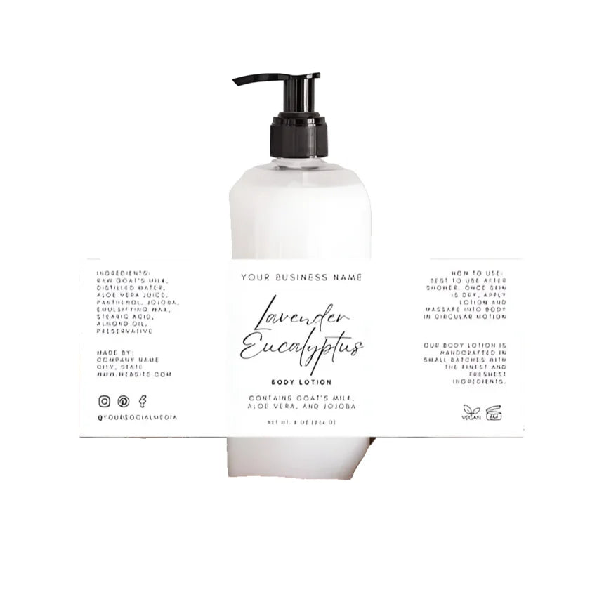 Custom Printing Logo Luxury White Vinyl Gold Foil Scented Candle Sticker Label for Jar Container Packaging