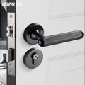Entrance Passage Bedroom Bathroom Privacy Circular Tube Flush Door Handle Lock Antioxidant Silent Magnetic Bolt Lock