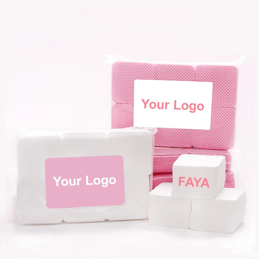 Wholesale New 500pcs/Bag Canister of Cleaning Wipes Custom Nail Lint Free Wipe Private Label