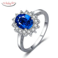 Classic 925 Sterling Silver Sunflower Ring Shiny Oval Cubic Zircon Ring Women Wedding Engagement Anniversary Party Ring Jewelry