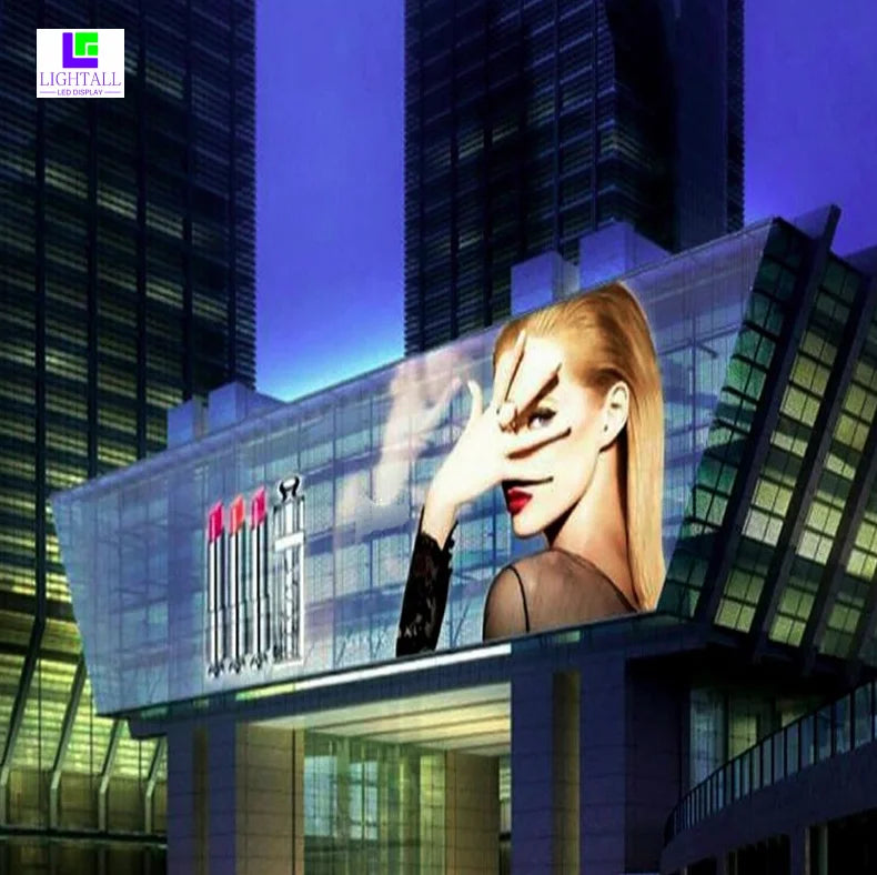 Car Show Super Thin Clear Transparent Advertising Shopping Malls Showcase Window Glass Transparent Full Color Panel LED Display