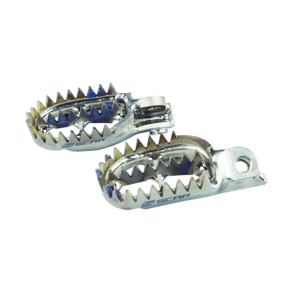 Scar Ktm SX-F 350 11-15 Pair of Titanium Gripper Footpegs