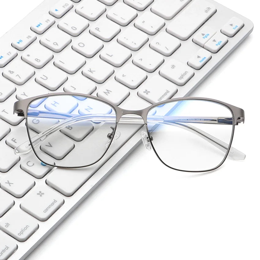 New Original Design Half Frame Metal Popular Optical Eyewear Eyeglasses