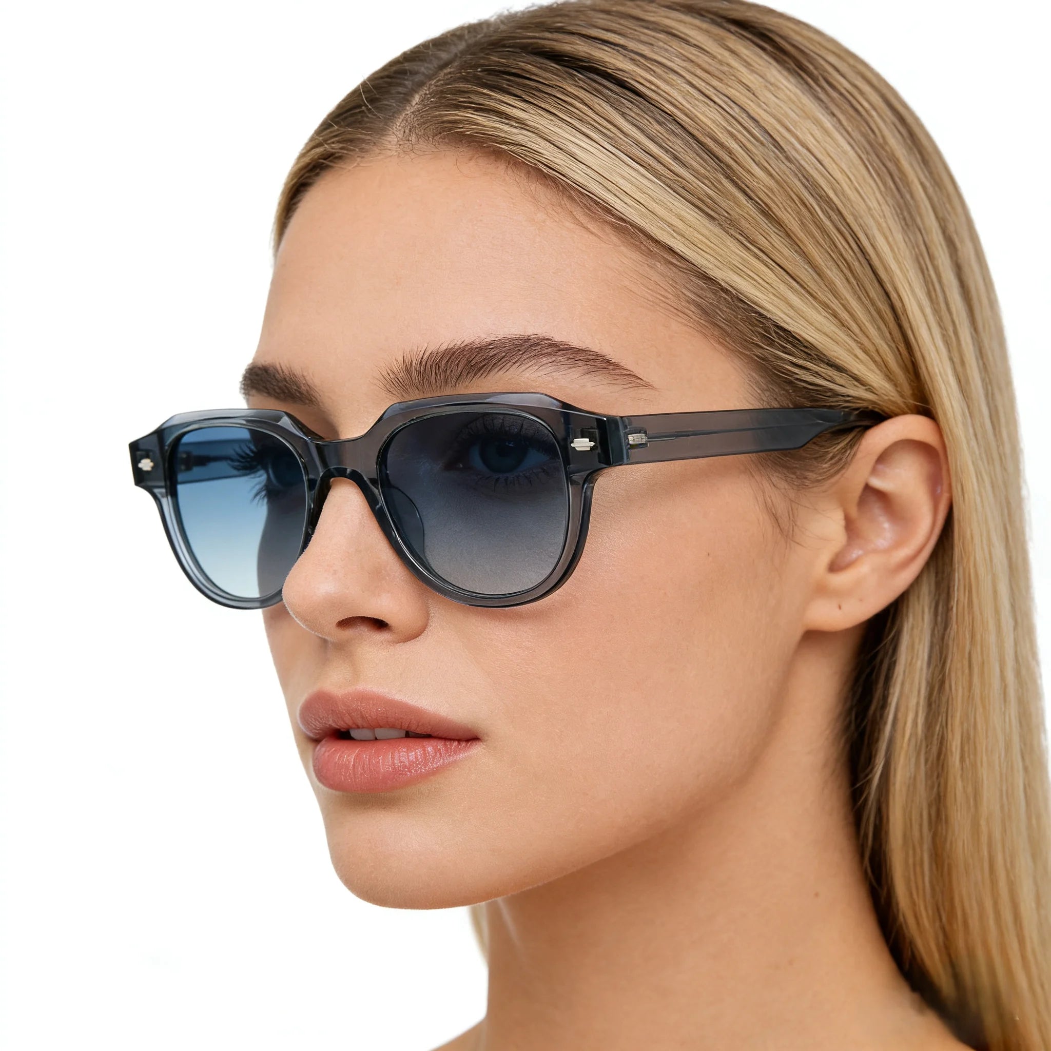 Custom Logo Acetate Polarized Shades Men Women Sunglasses Manufacturer Vintage Chunky Square Frame Sun Glasses