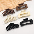 Hot Sale New 6pcs/Set Simple Hair Claws Women Matte Plastic Shark Hair Clips Set for Thick Hair